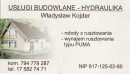 Logo - USUGI BUDOWLANE - HYDRAULIKA - Wadysaw Kojder